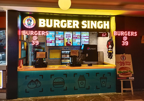 Burger singh food court