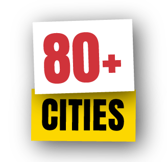 80+ Cities