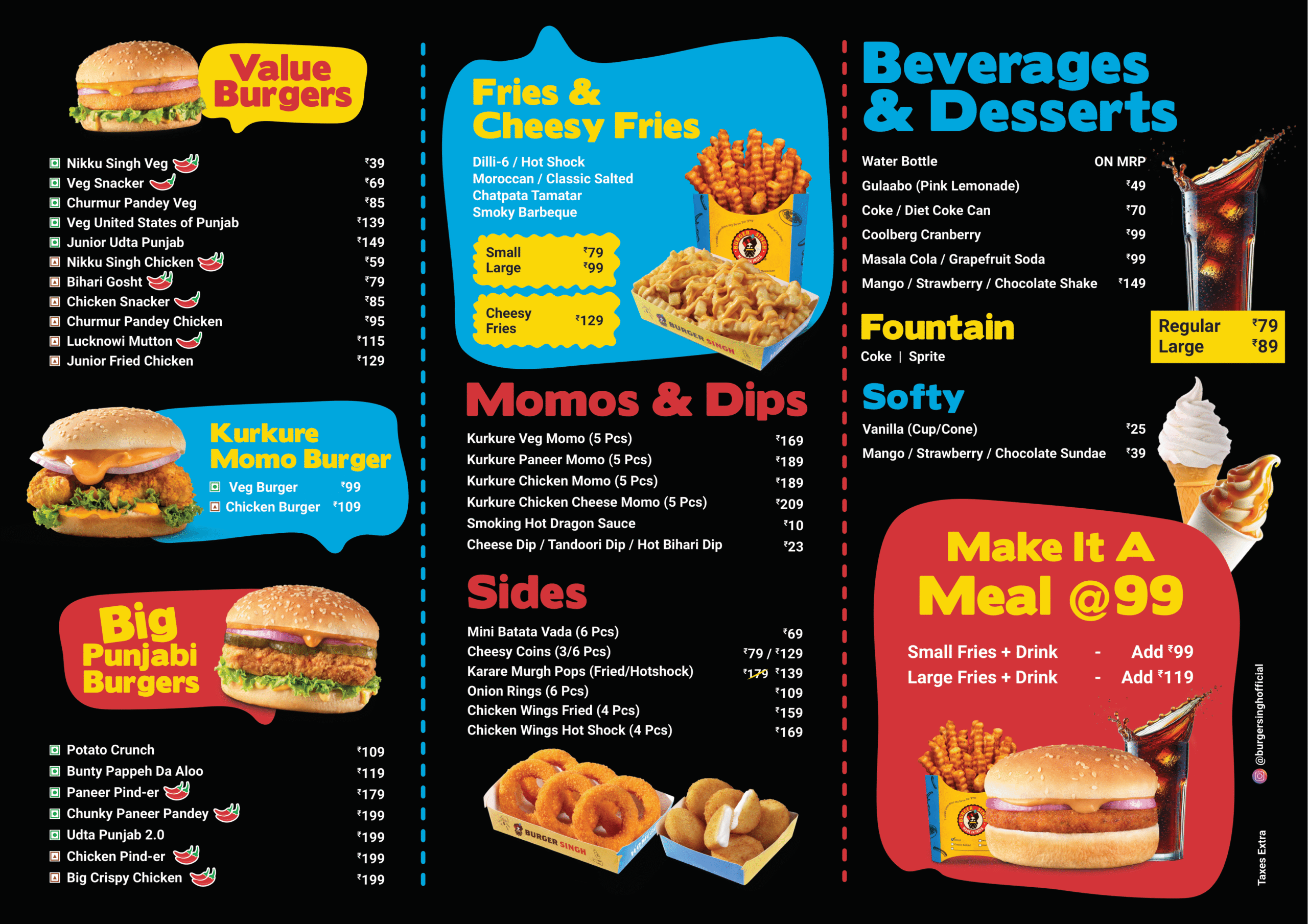 BS STORE MENU