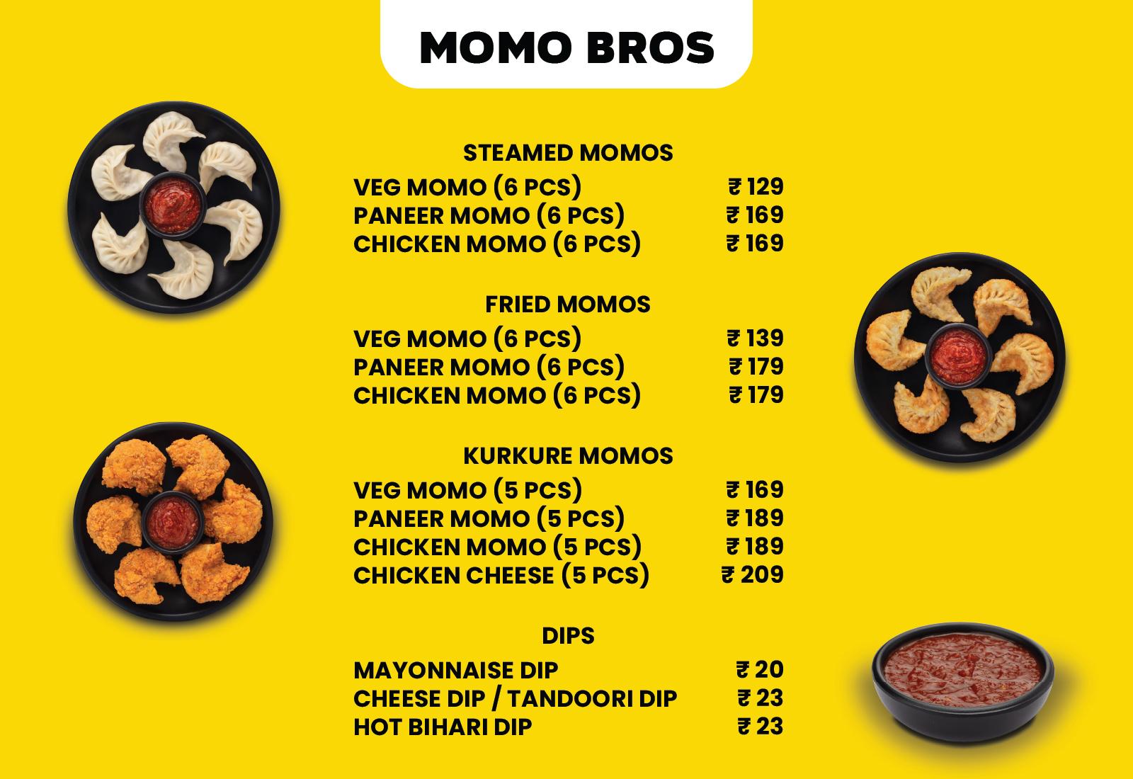BS STORE MENU
