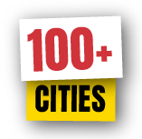 100+ Cities